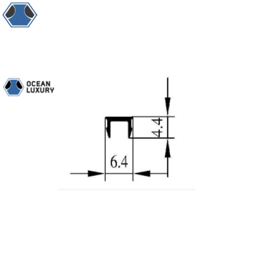 Nẹp Che Rãnh Kính Đọt FXU 103