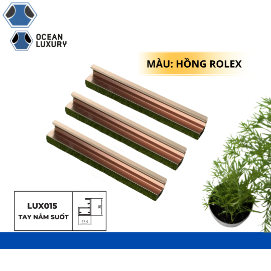 Thanh Tay Nắm suốt LUX 015 22,5x30