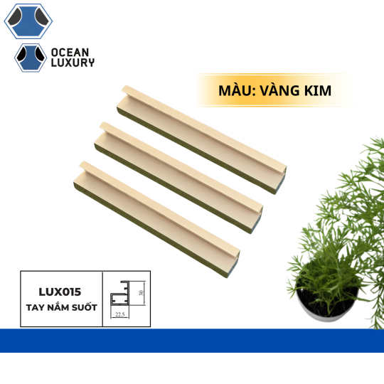 Thanh Tay Nắm suốt LUX 015 22,5x30